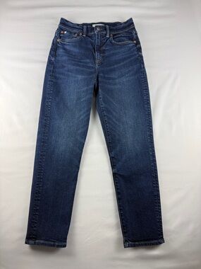 AE77 Mom Jeans High Rise Organic Cotton Straight Leg Women’s Size 2 Cropped